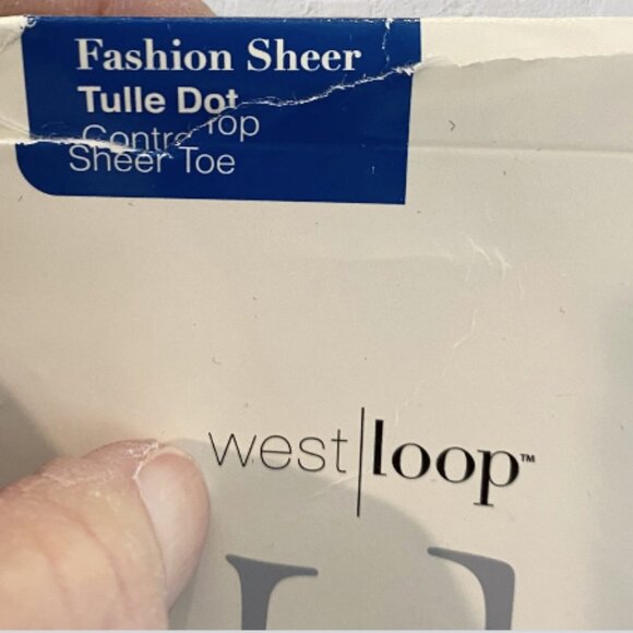 HOSIERY BUNDLE -- 2 Pair, West Loop (1), No Nonsense (1), Tulle, Fishnet - Picture 3 of 7